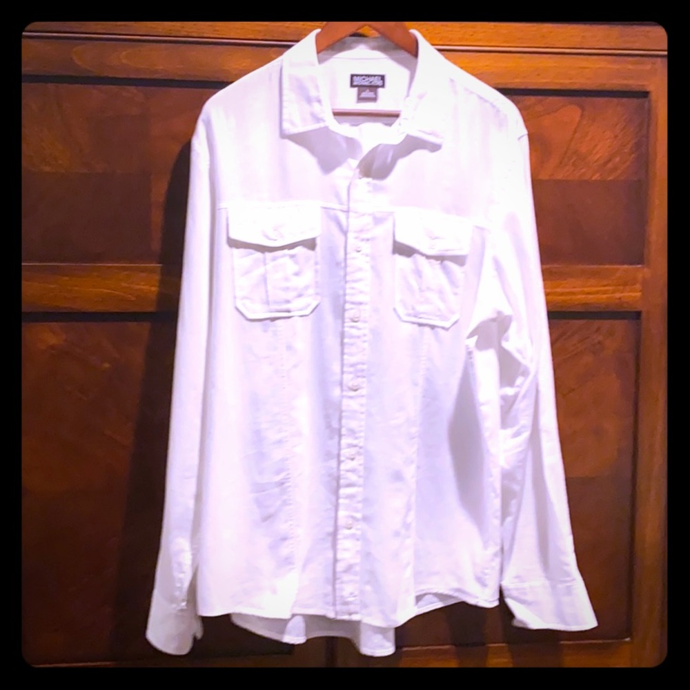 Michael Kors White Button Down Shirt